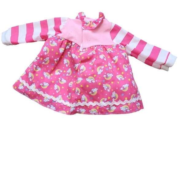 Pink Stars Rainbow doll Dress - Picture 2 of 2